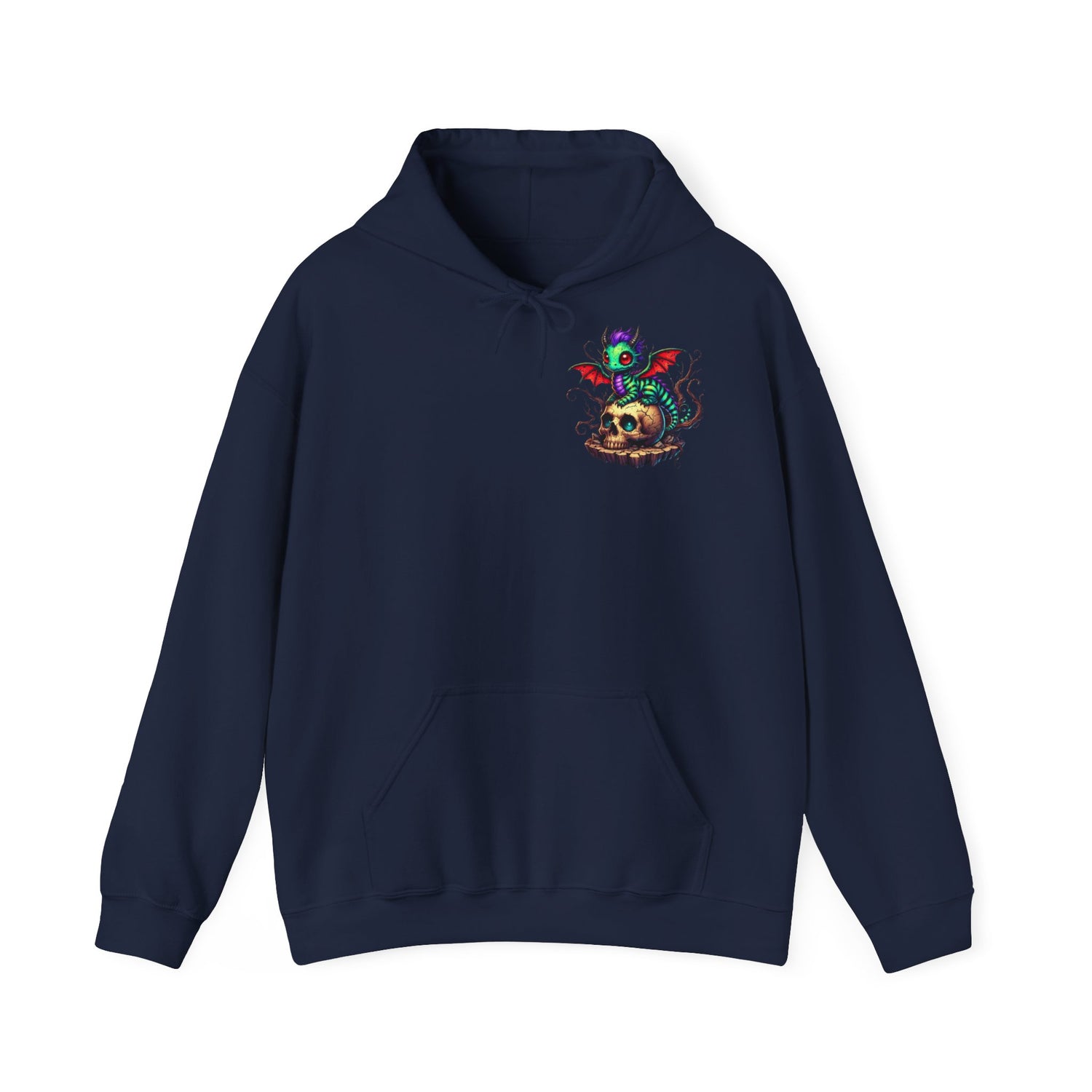 Drache mit Totenkopf Unisex Hoodie Sweatshirt
