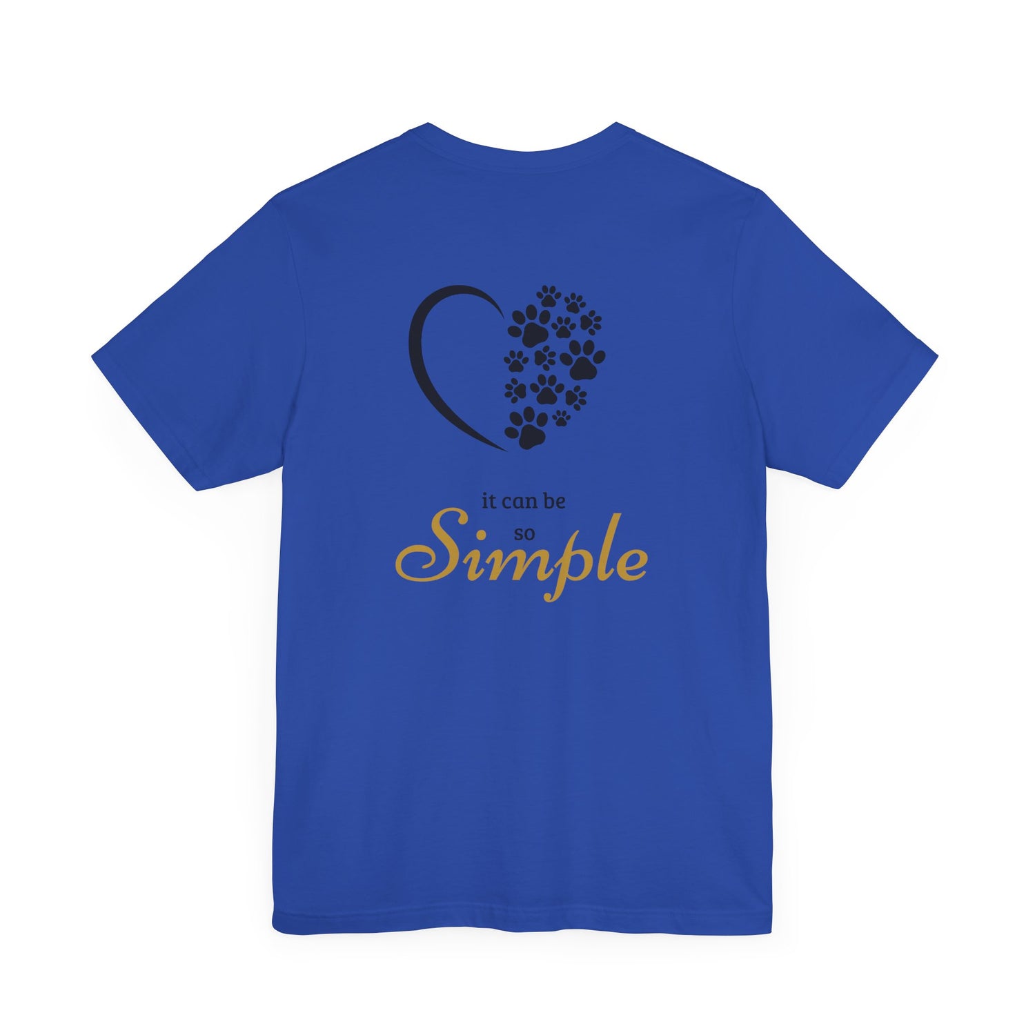 Unisex T-Shirt mit Herzpfoten-Design – Nachhaltig & Bequem