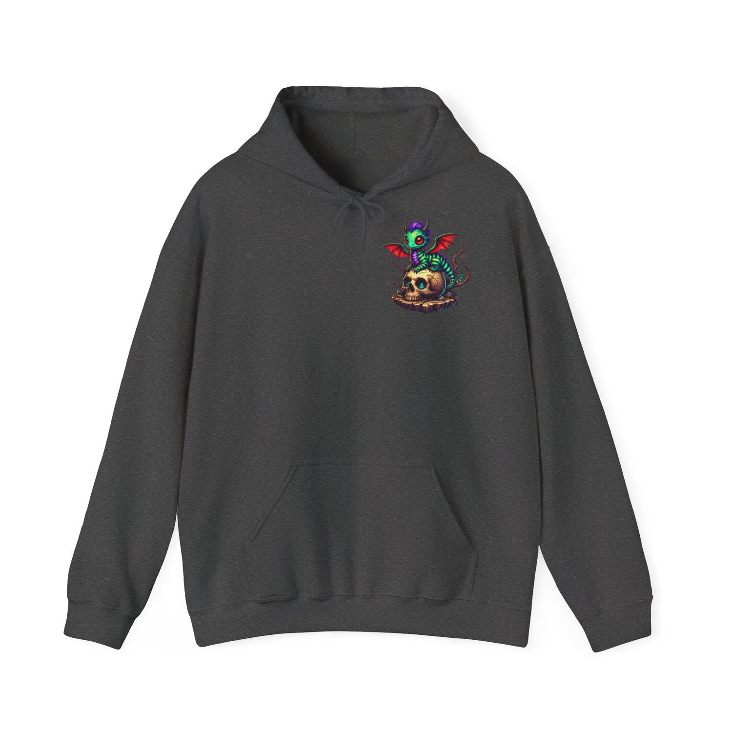 Drache mit Totenkopf Unisex Hoodie Sweatshirt