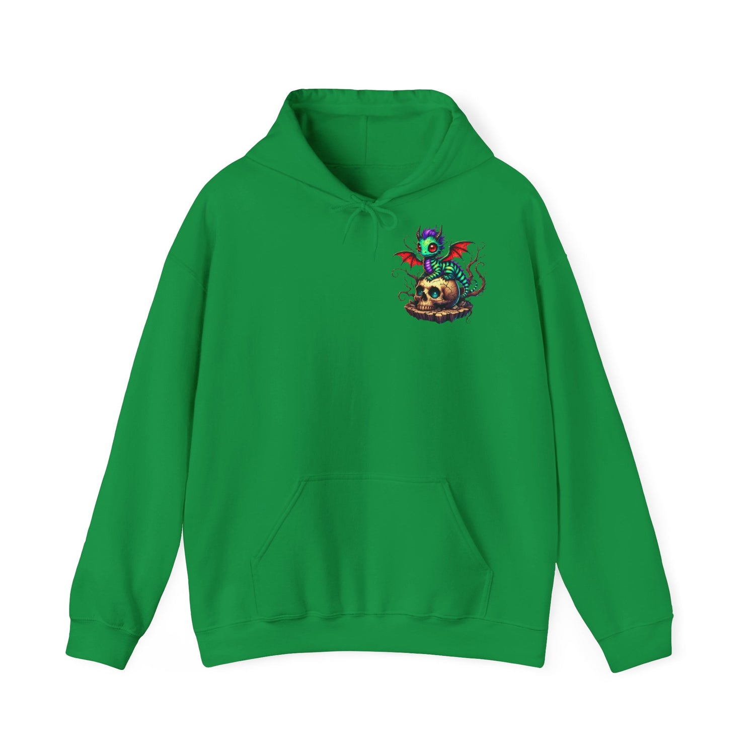 Drache mit Totenkopf Unisex Hoodie Sweatshirt