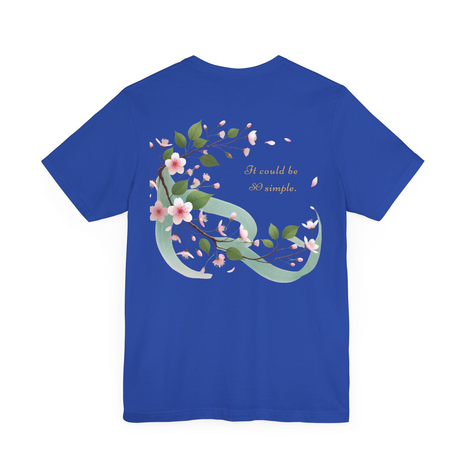 Unisex T-Shirt mit Kirschblüten-Design – Nachhaltig & Elegant
