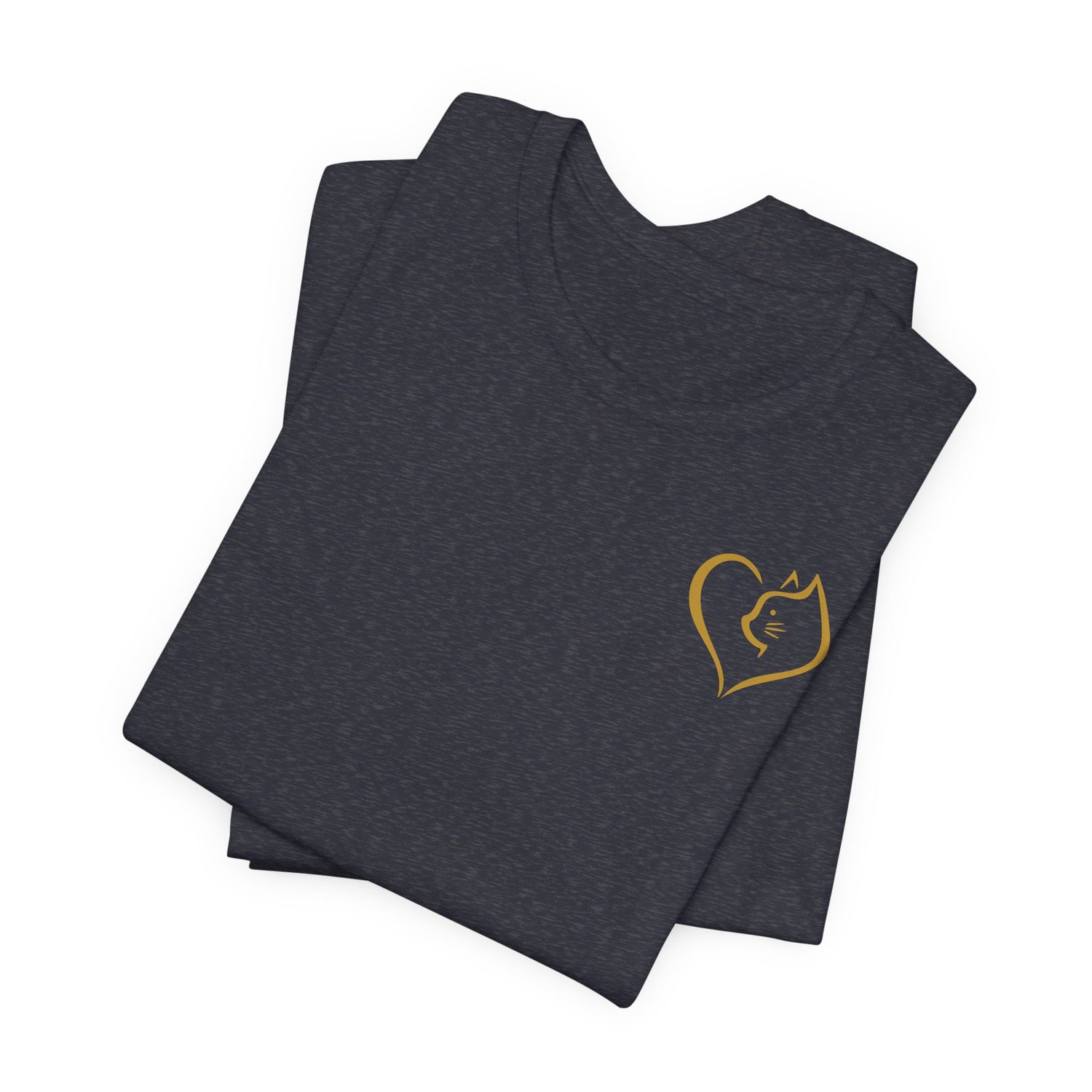 Unisex T-Shirt mit Katzenherz-Design – Nachhaltig & Stilvoll