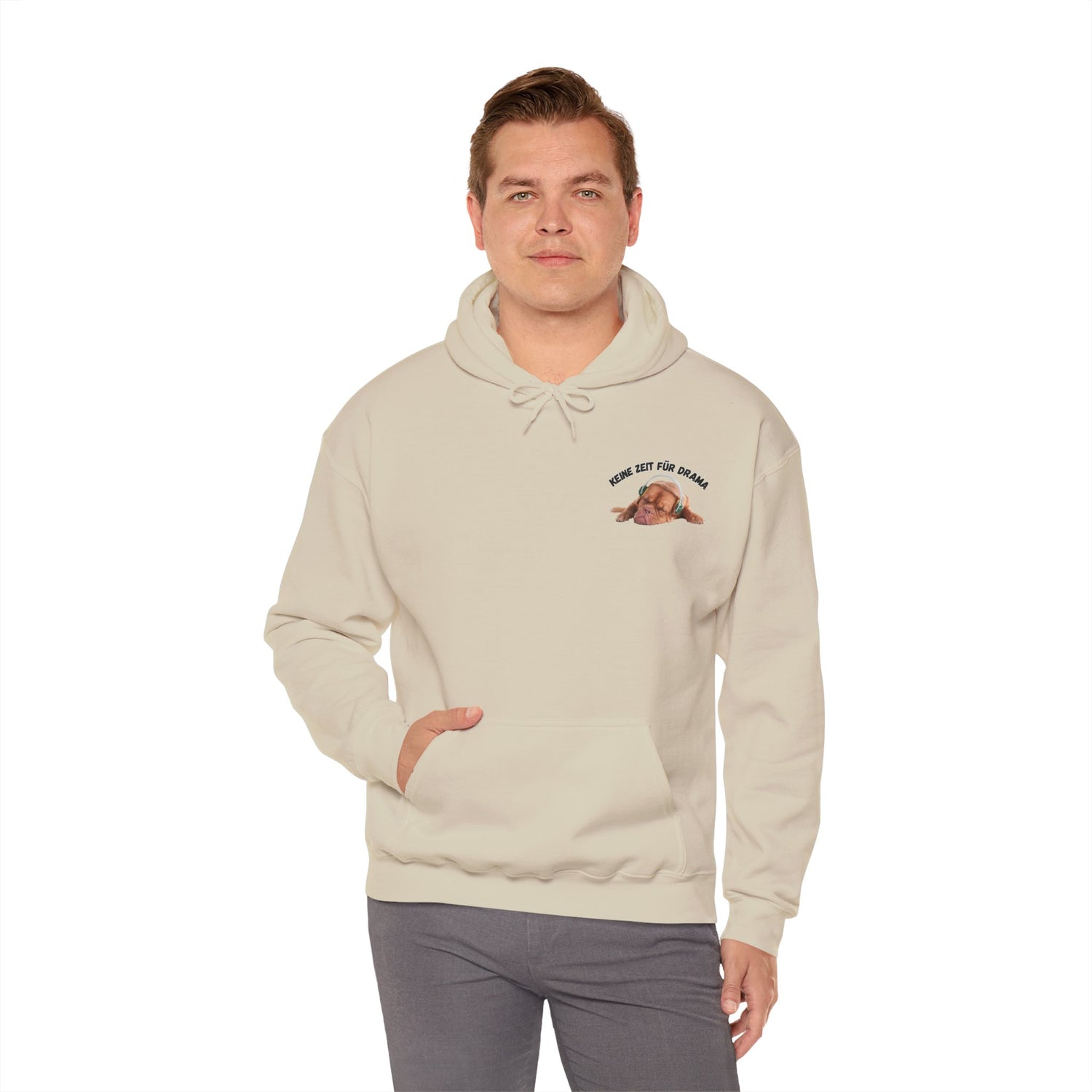 Nachhaltiger Unisex Hoodie – Keine Zeit für Drama | Bio-Baumwolle