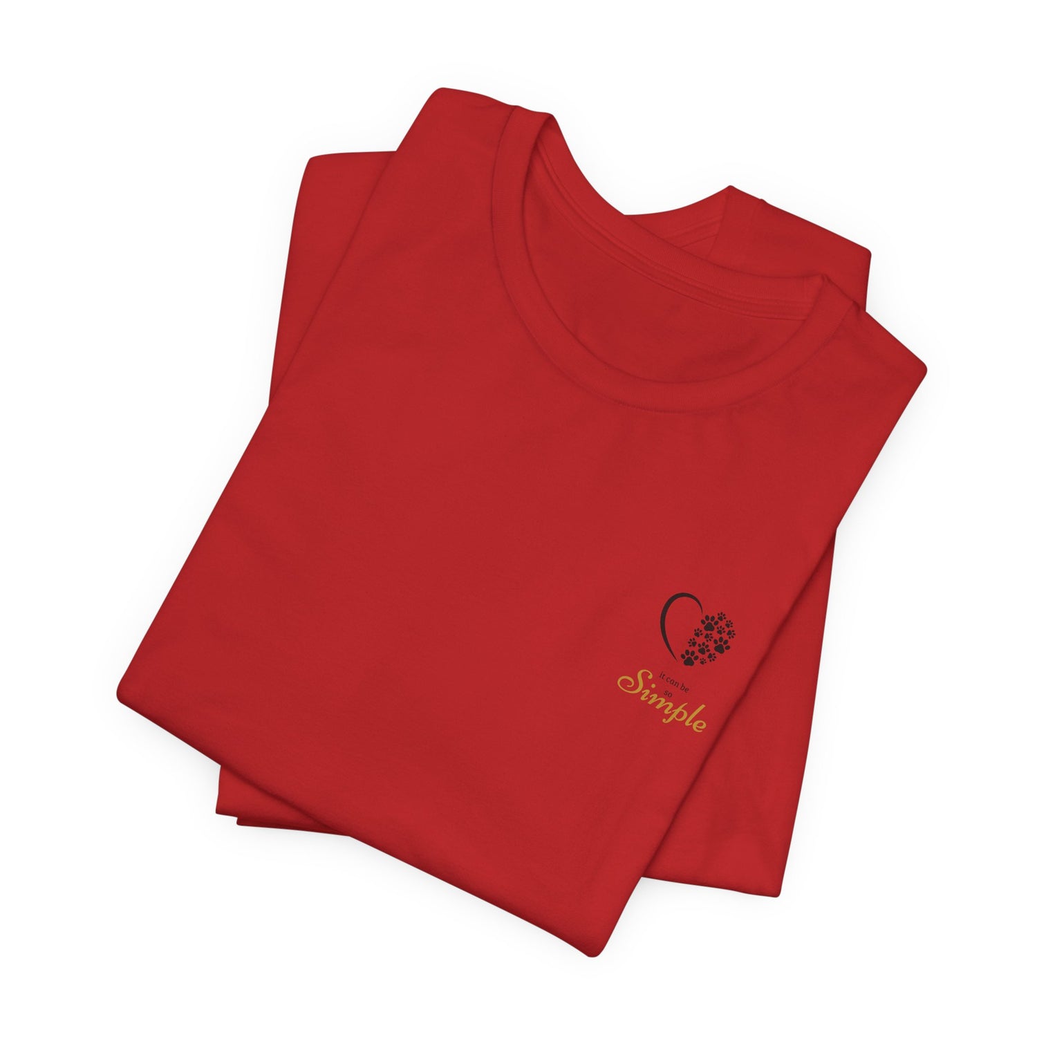 Unisex T-Shirt mit Herzpfoten-Design – Nachhaltig & Bequem