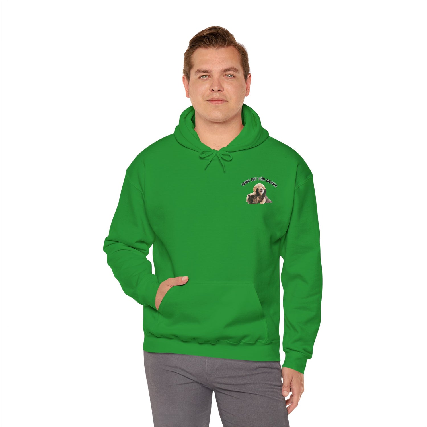 Hunde-Liebhaber Hoodie – Keine Zeit für Drama | Unisex & Nachhaltig
