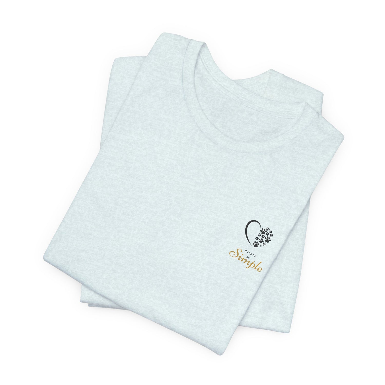 Unisex T-Shirt mit Herzpfoten-Design – Nachhaltig & Bequem