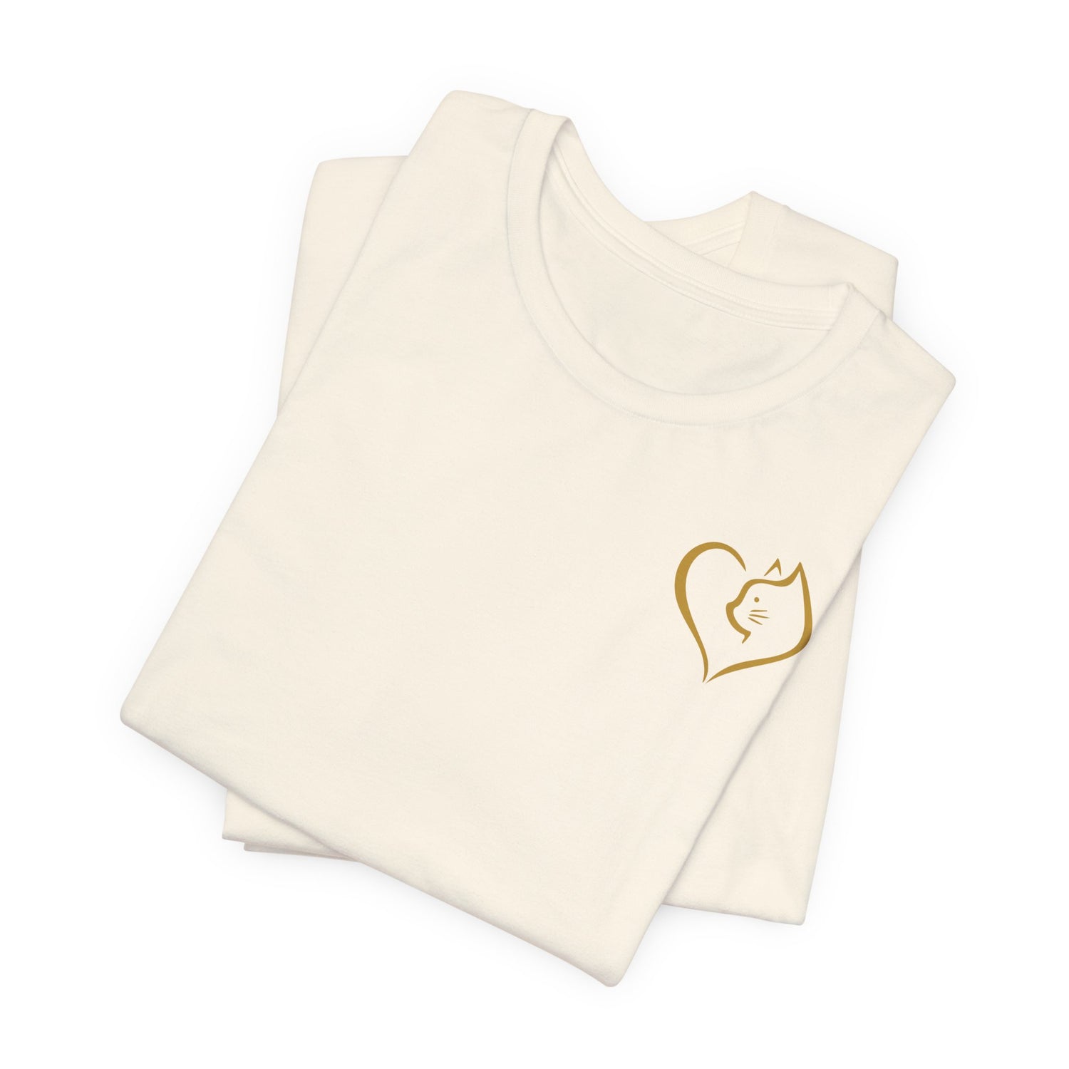 Unisex T-Shirt mit Katzenherz-Design – Nachhaltig & Stilvoll