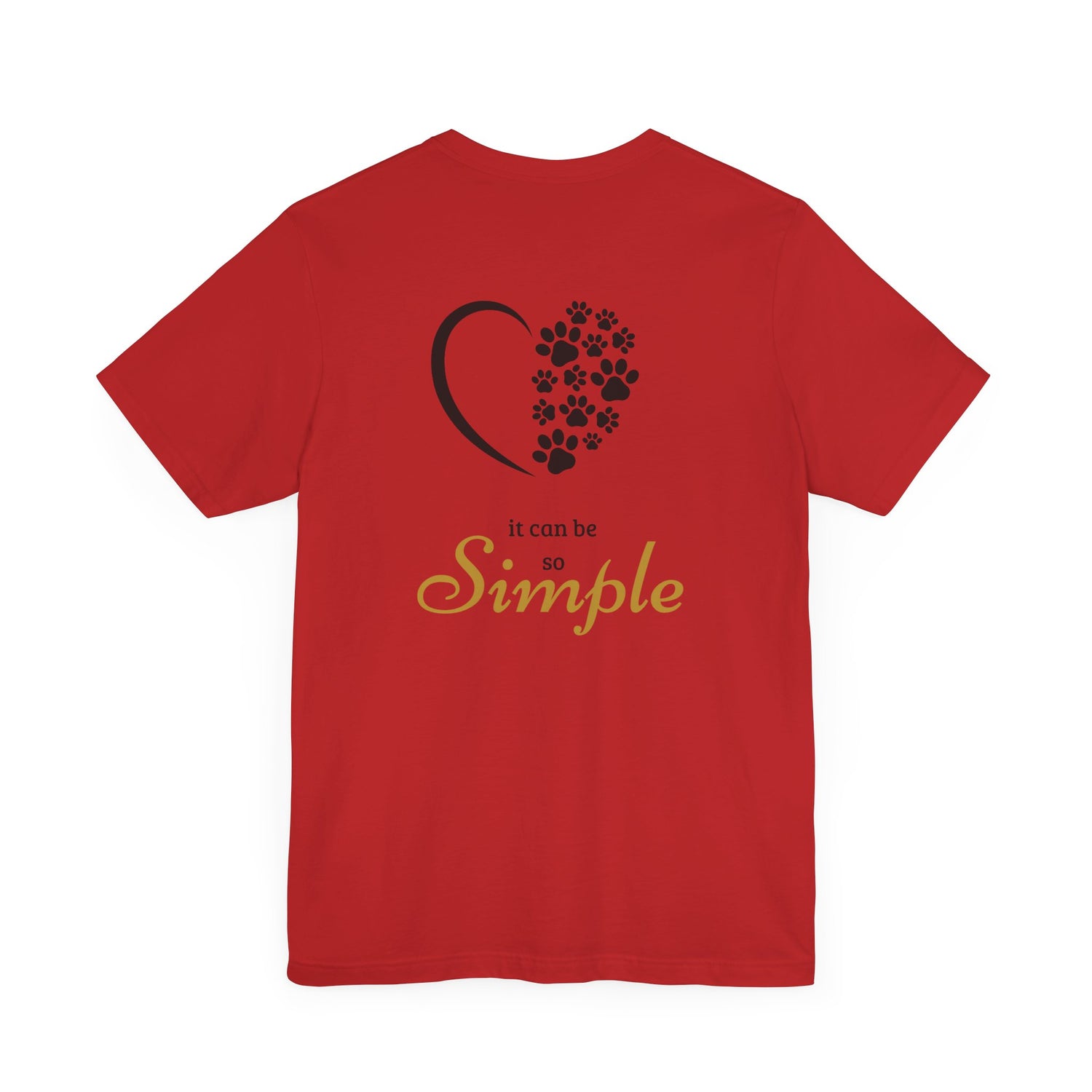 Unisex T-Shirt mit Herzpfoten-Design – Nachhaltig & Bequem