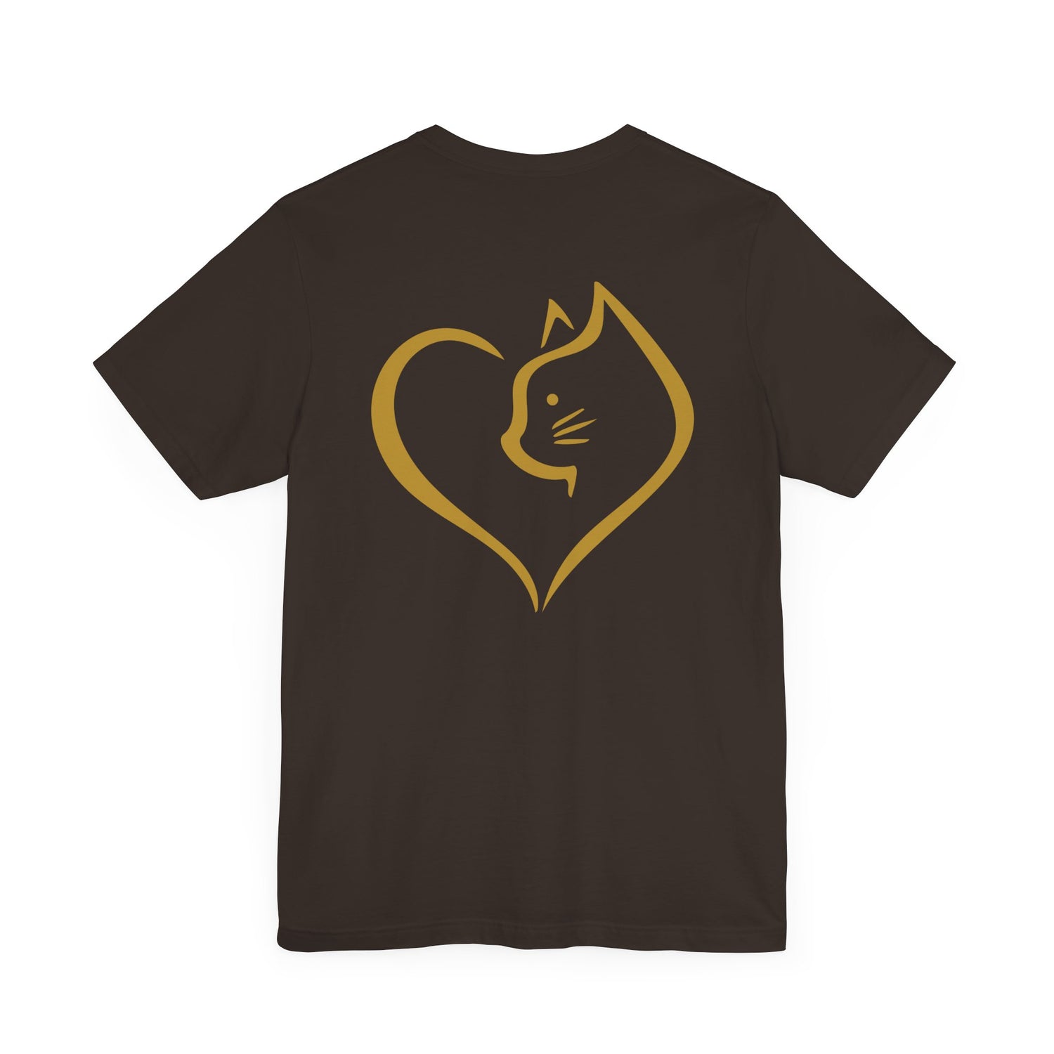 Unisex T-Shirt mit Katzenherz-Design – Nachhaltig & Stilvoll