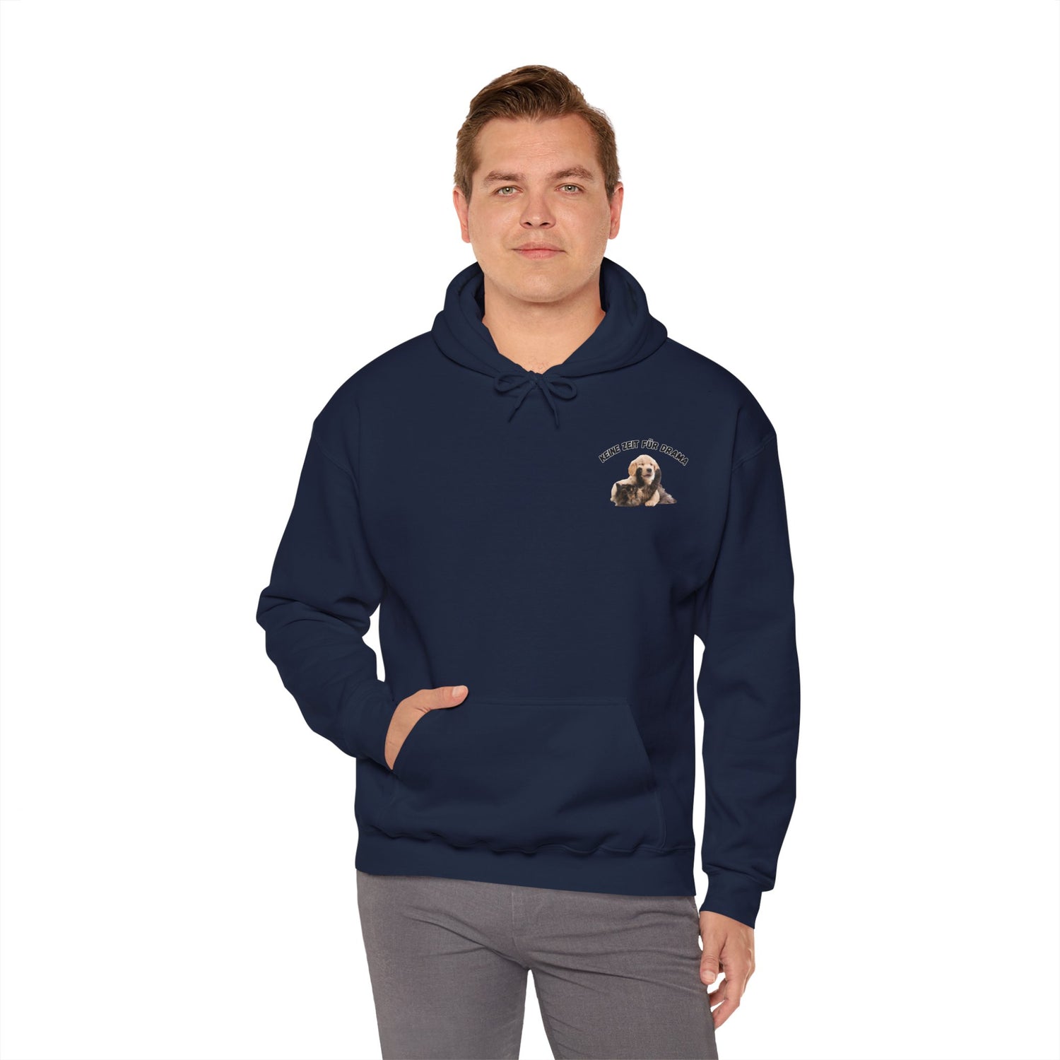 Hunde-Liebhaber Hoodie – Keine Zeit für Drama | Unisex & Nachhaltig