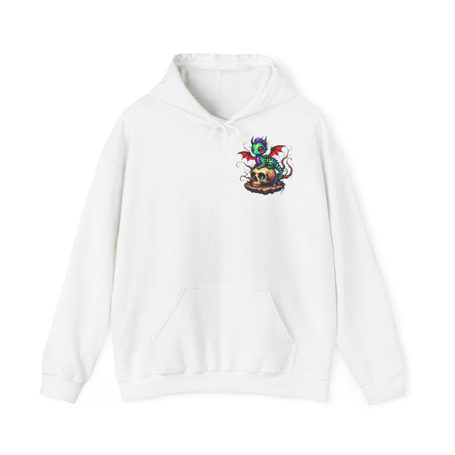 Drache mit Totenkopf Unisex Hoodie Sweatshirt