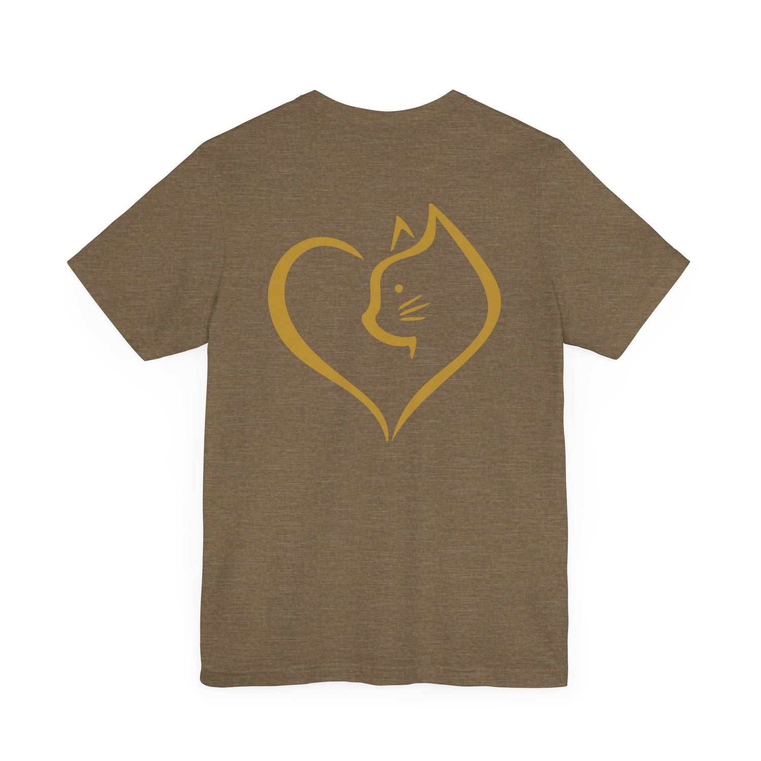 Unisex T-Shirt mit Katzenherz-Design – Nachhaltig & Stilvoll