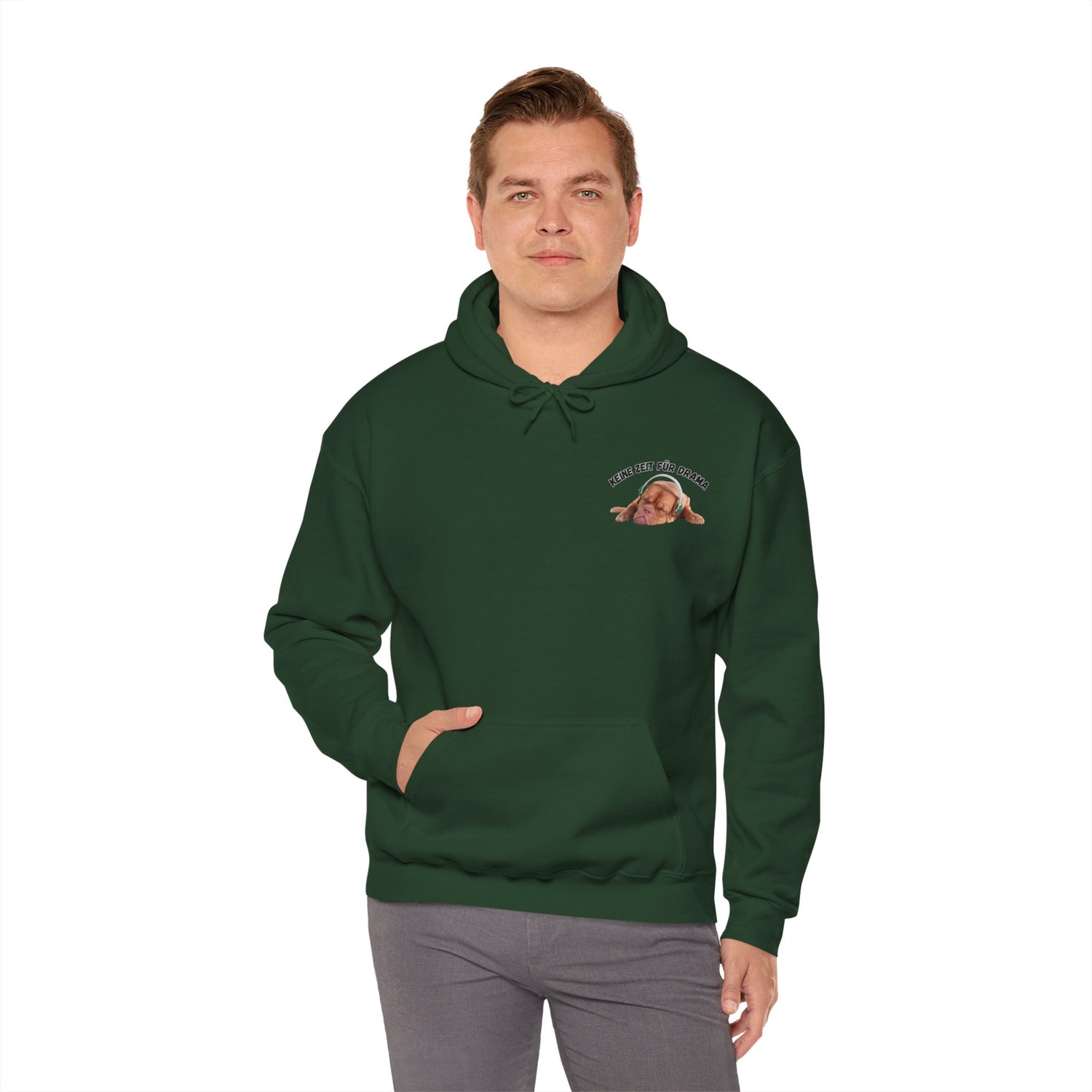 Nachhaltiger Unisex Hoodie – Keine Zeit für Drama | Bio-Baumwolle