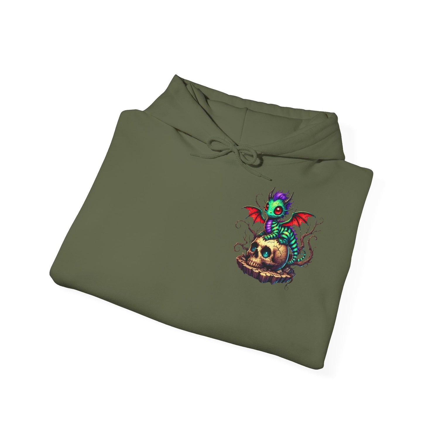 Drache mit Totenkopf Unisex Hoodie Sweatshirt