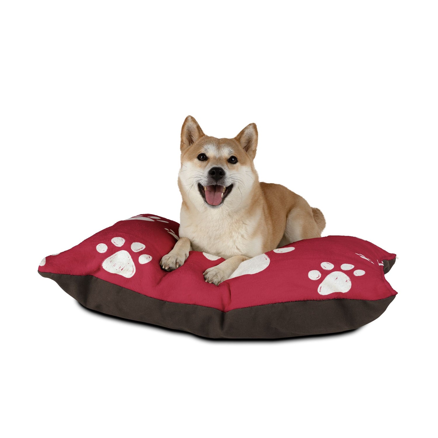 Nachhaltiges Hundebett rot – Weich, Waschbar & Gemütlich