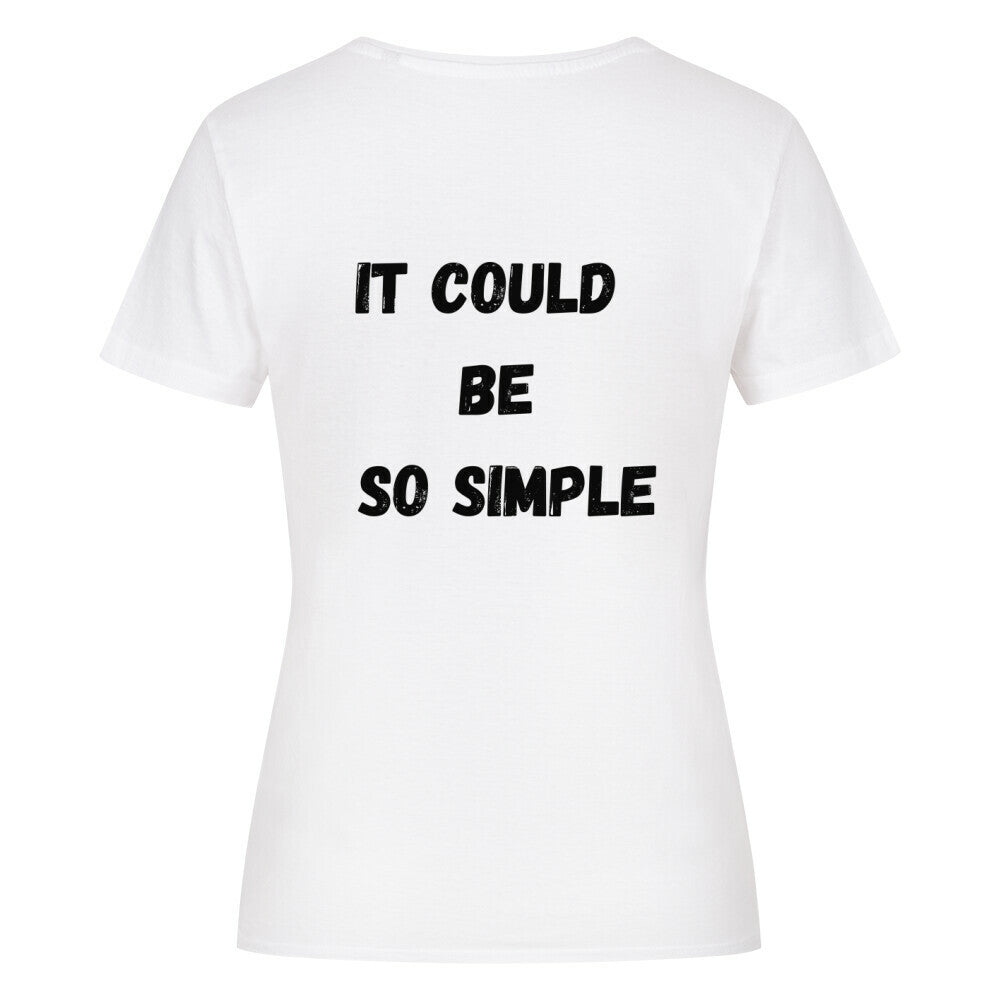 Klassisches Damen-T-Shirt mit Slogan 