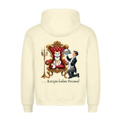 Katzen haben Personal Unisex Hoodie with cat and butler design