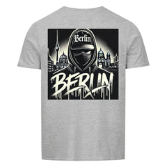 Berlin Shirt Unisex with graffiti-style Berlin design on the back, classic fit, 100% cotton.