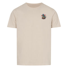 Unisex T-Shirt with dragon embroidery, 100% cotton, classic fit.