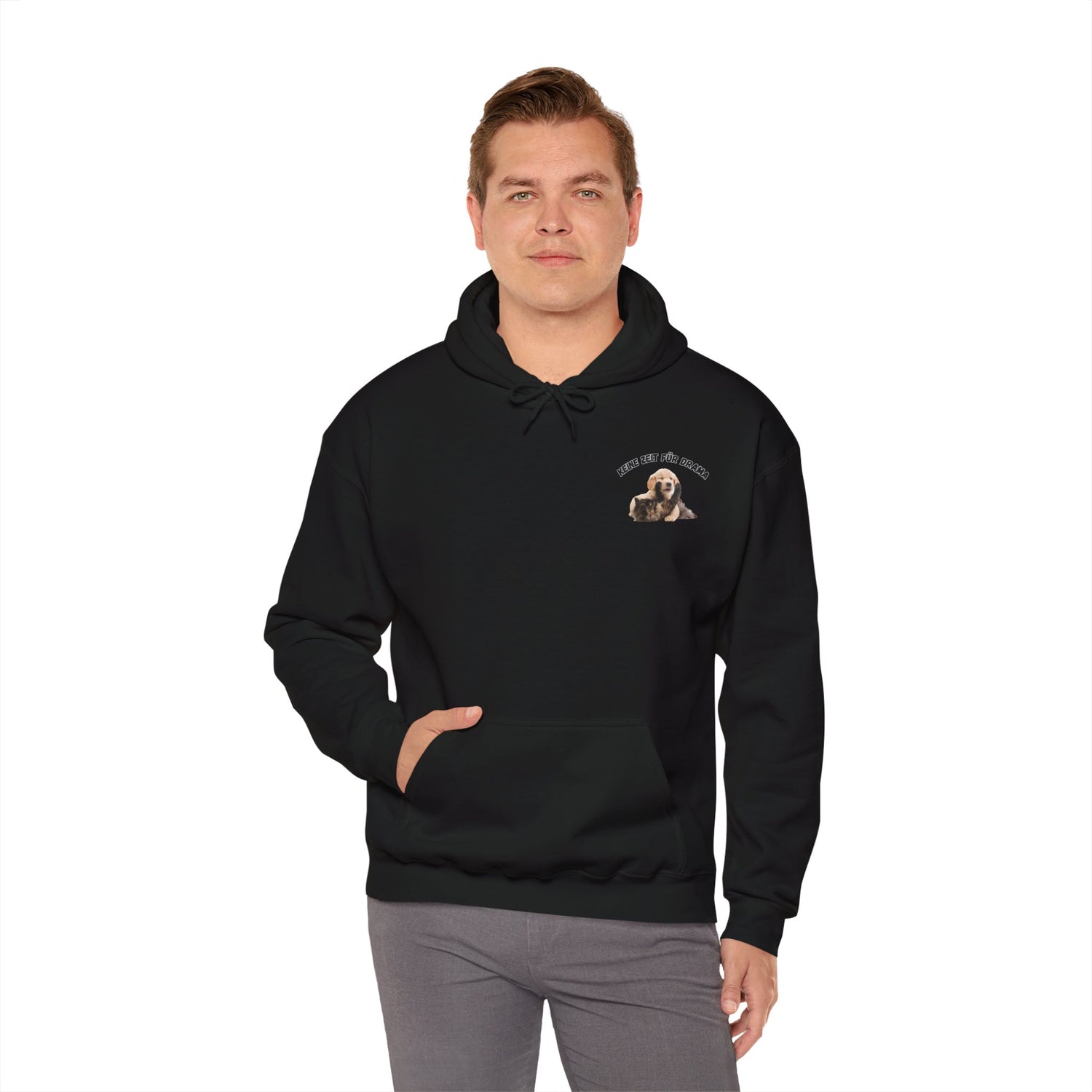 Hunde-Liebhaber Hoodie – Keine Zeit für Drama | Unisex & Nachhaltig