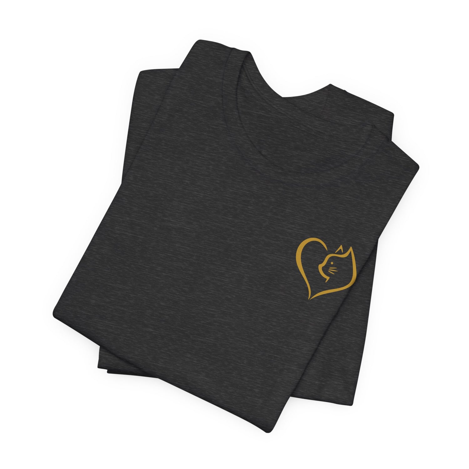 Unisex T-Shirt mit Katzenherz-Design – Nachhaltig & Stilvoll