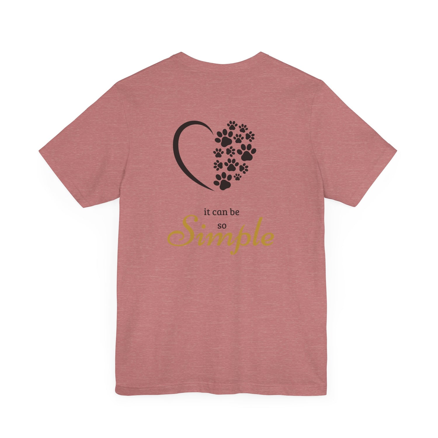 Unisex T-Shirt mit Herzpfoten-Design – Nachhaltig & Bequem