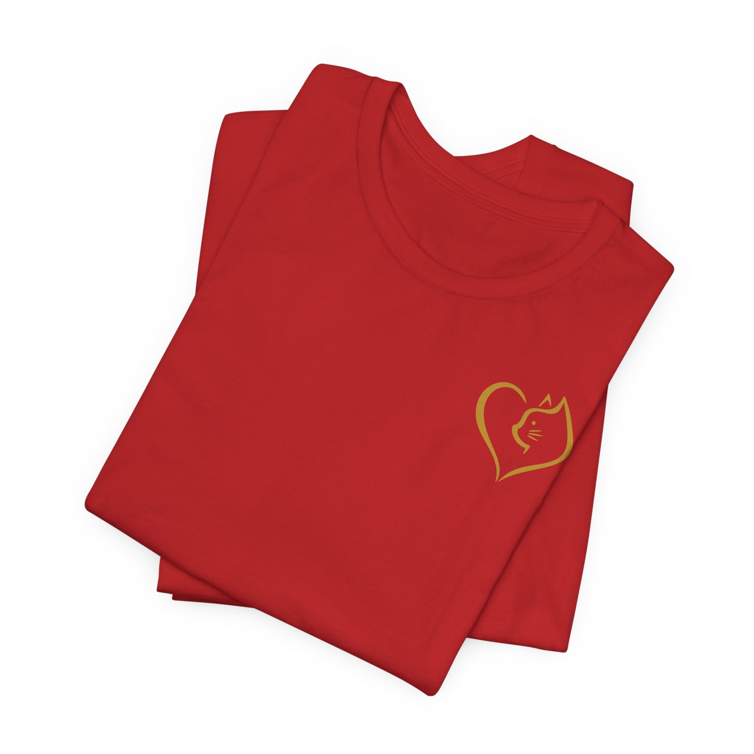 Unisex T-Shirt mit Katzenherz-Design – Nachhaltig & Stilvoll
