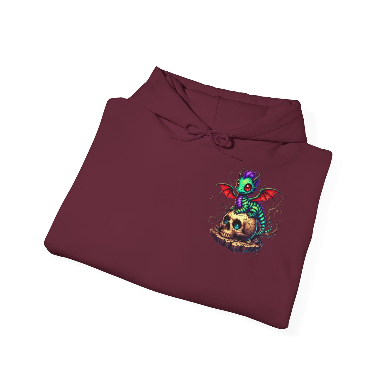 Drache mit Totenkopf Unisex Hoodie Sweatshirt