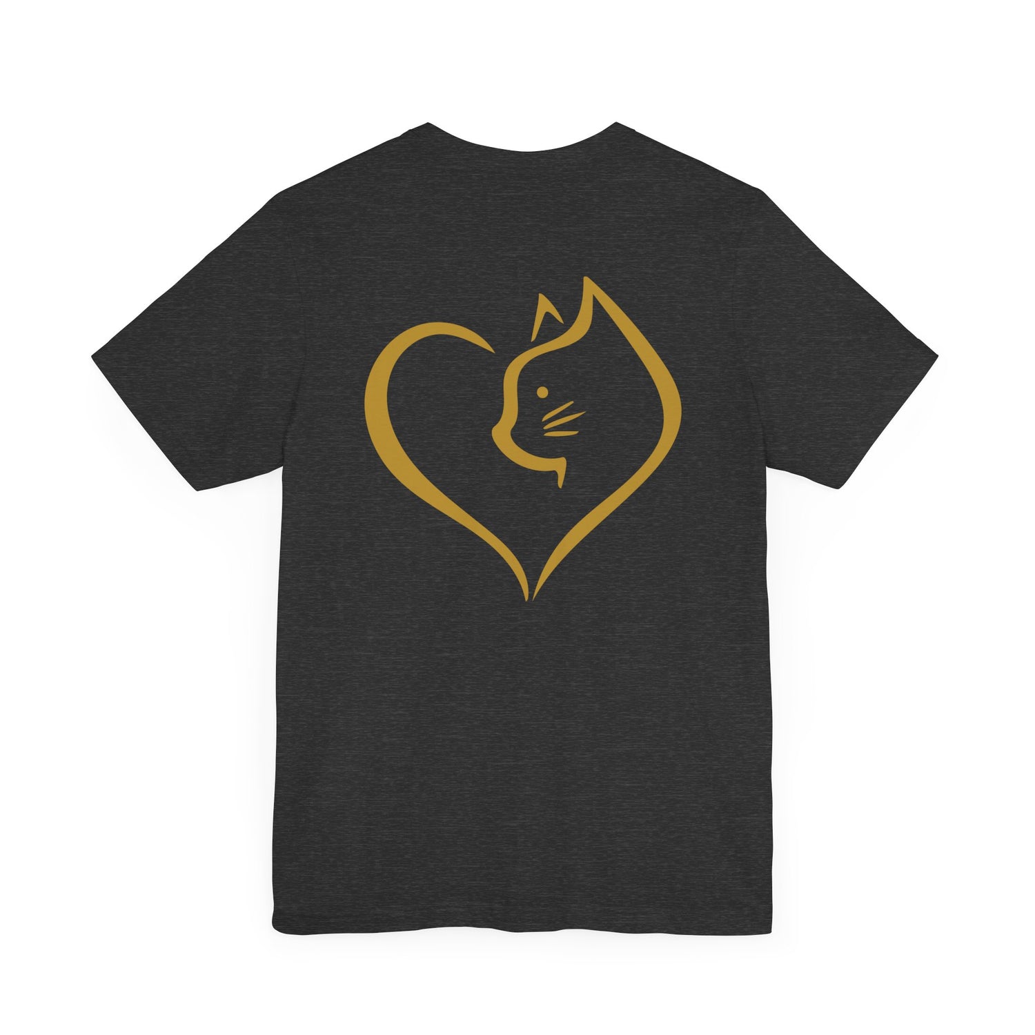 Unisex T-Shirt mit Katzenherz-Design – Nachhaltig & Stilvoll