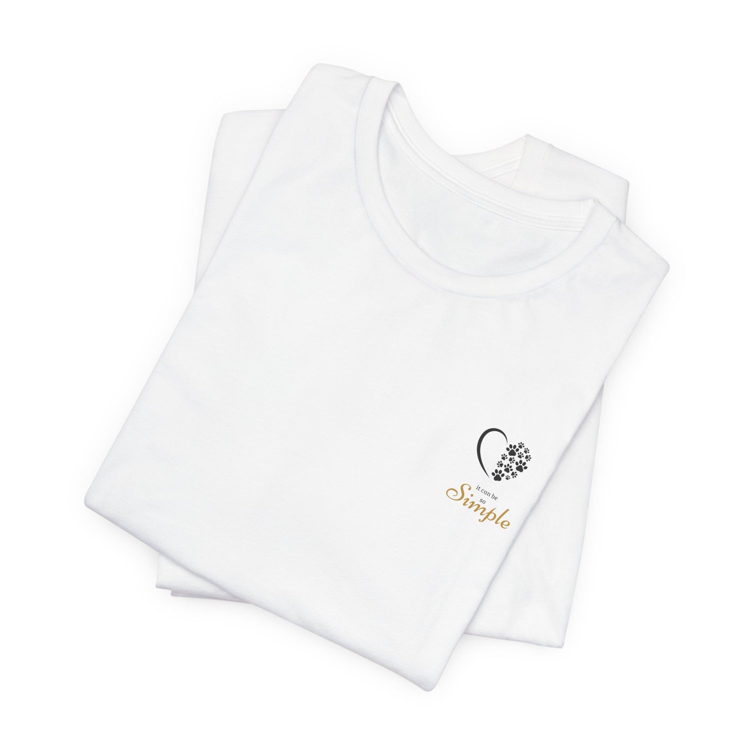 Unisex T-Shirt mit Herzpfoten-Design – Nachhaltig & Bequem